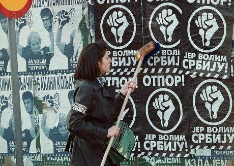 Belgrade Yugoslavia Member Student Organisation Otpor Editorial Stock ...