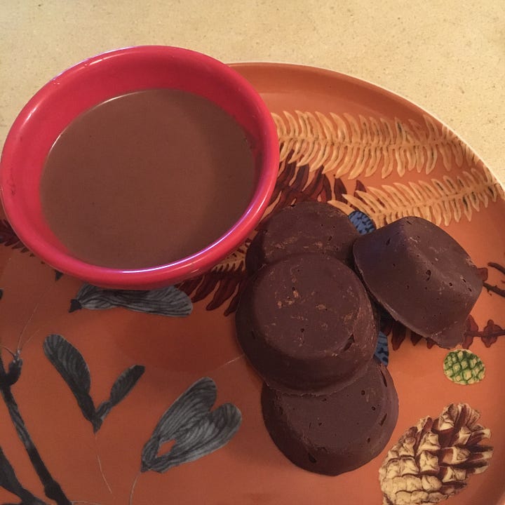 Process of making cocoa tea