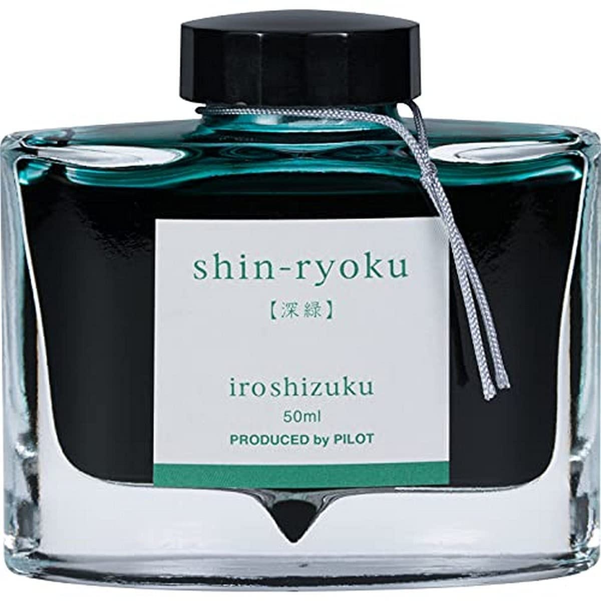 Amazon.com : PILOT Iroshizuku Bottled Fountain Pen Ink, Shin-Ryoku, Forest  Green (Dark Green) 50ml Bottle (69214) : Office Products