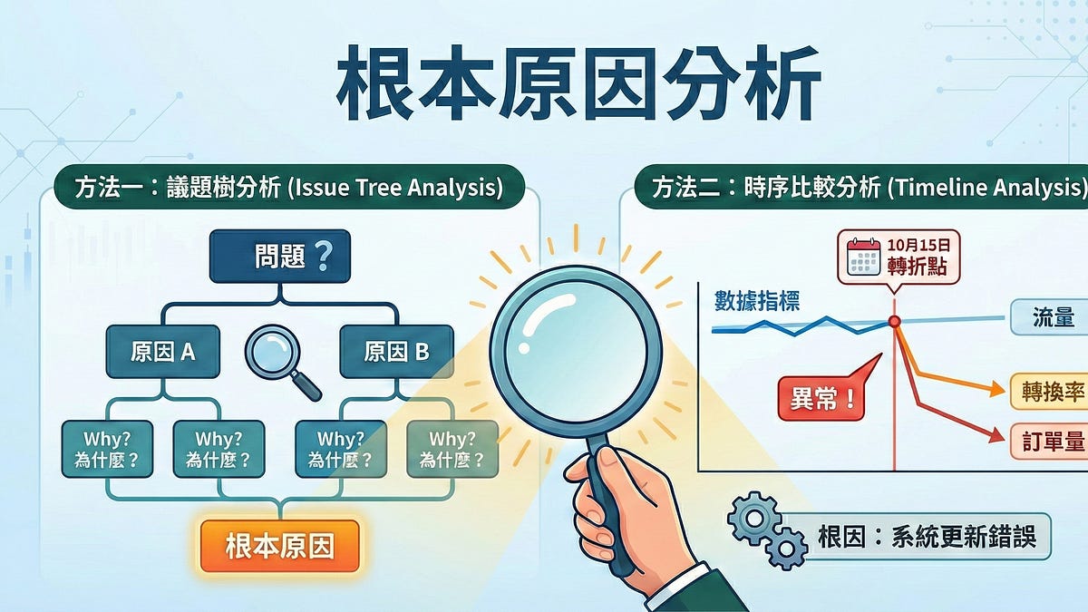 【Data 101 第 8 期】只看到表象是不夠的！解決問題第三步：運用「原因分析」找出根本癥結