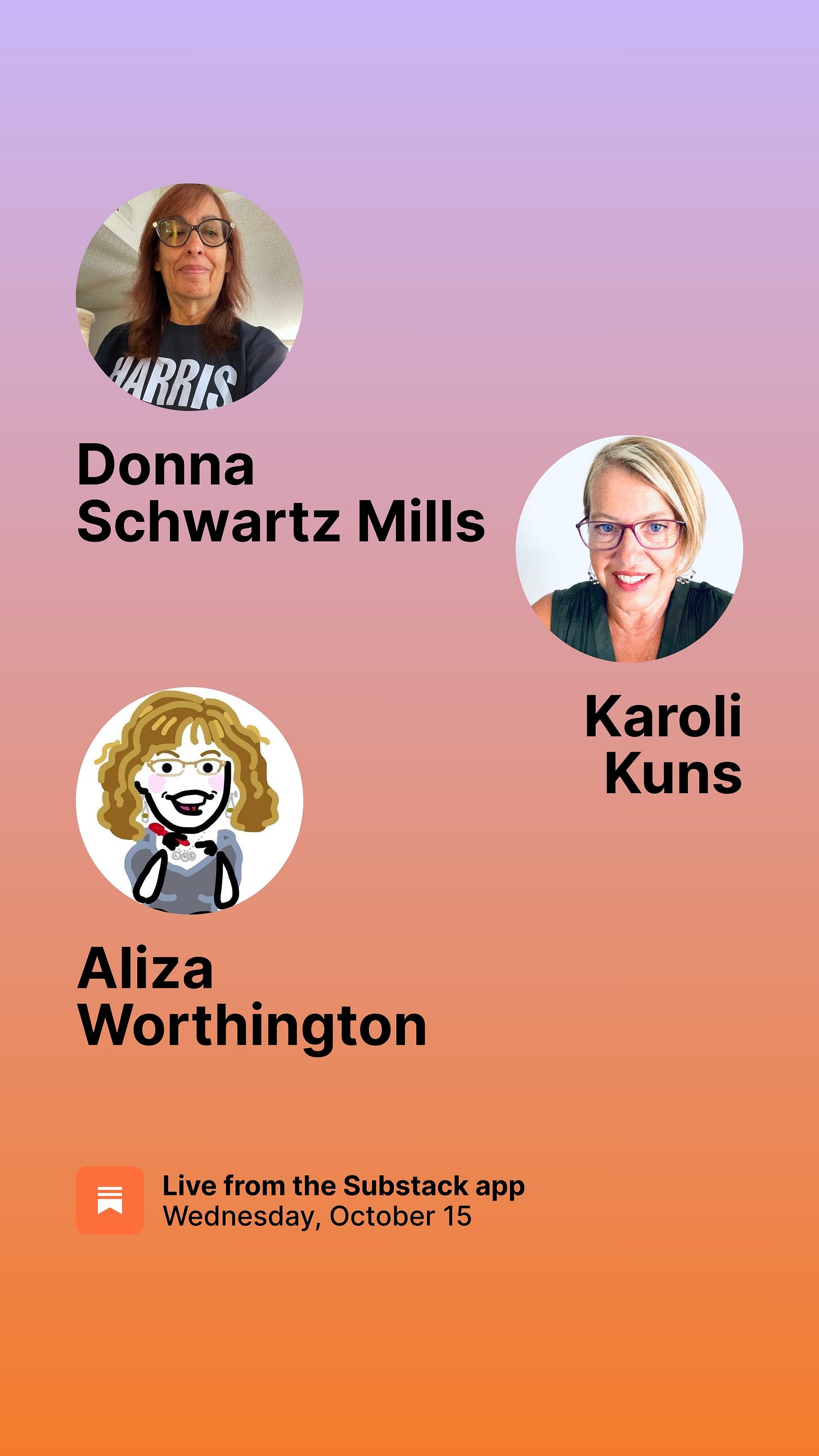 Join Donna, Karoli, and Aliza for MOMocrats MOMochat today at 6 ET/3 PT