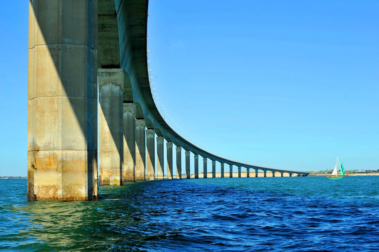 Pont pour rejoindre l'ile de re
