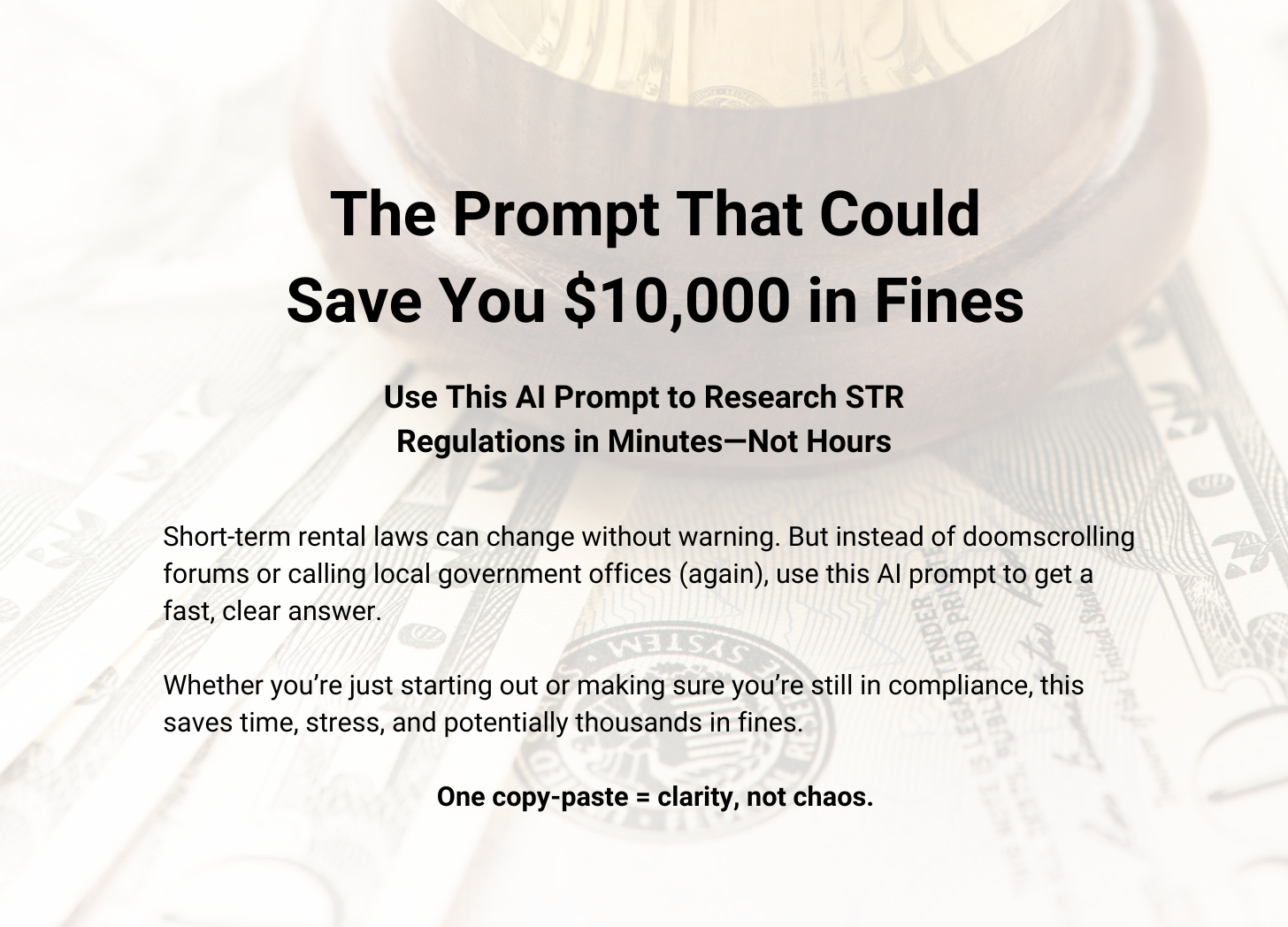 Avoid fines. STR Regulations