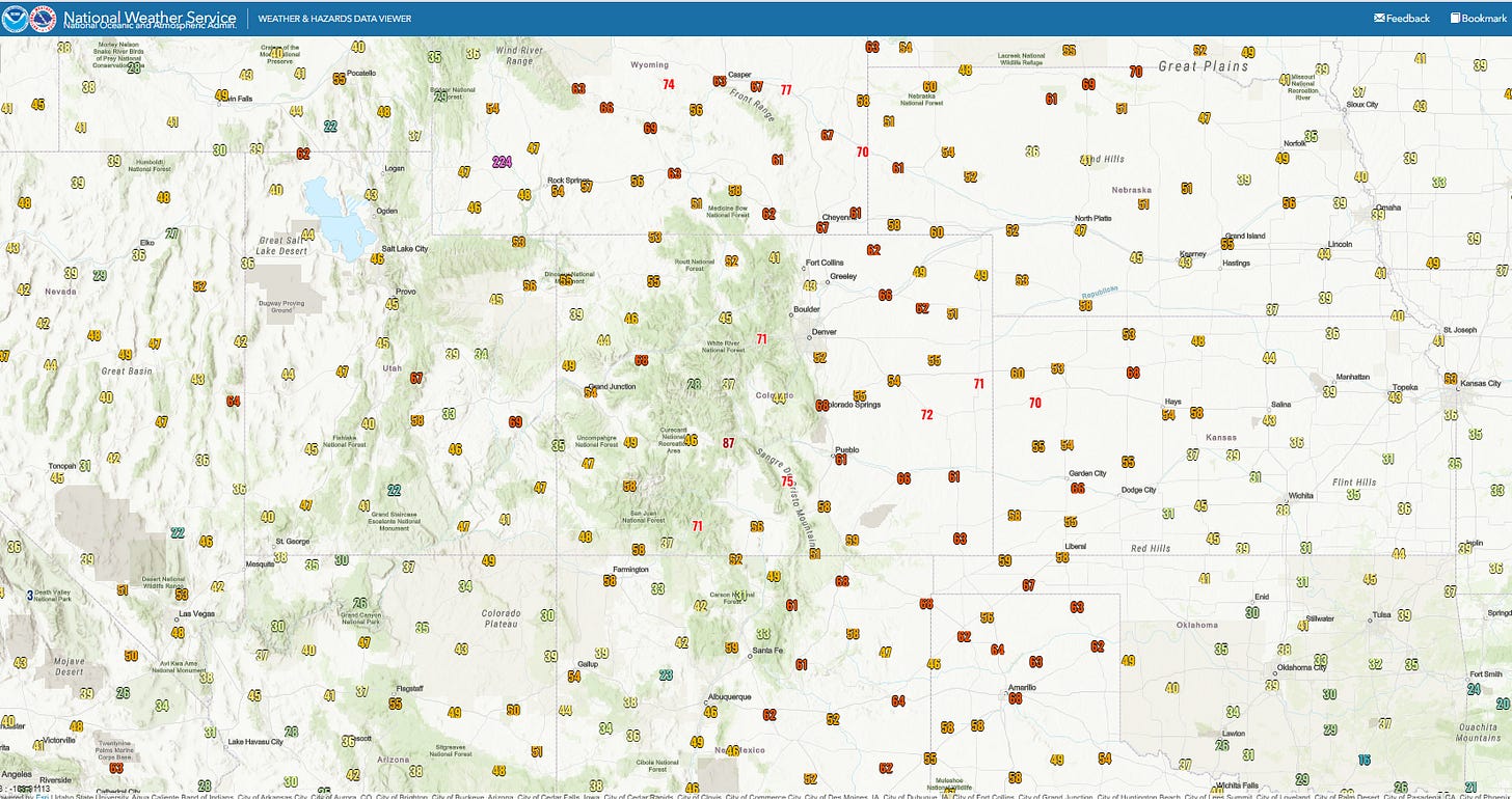 Widespread strong winds cause dangerous travel and large, fast moving ...