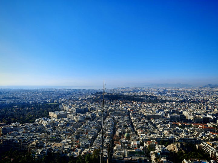 Photos from Athens: temples of Zeus, Mount Lycabettus, Riviera