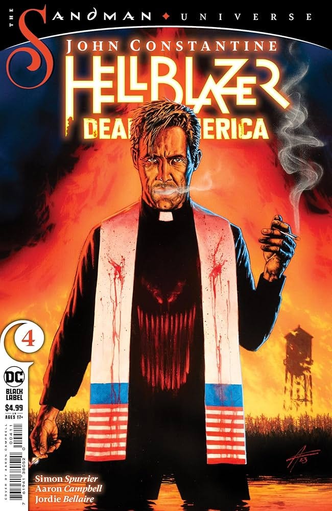 JOHN CONSTANTINE HELLBLAZER DEAD IN AMERICA #4 (OF 9) CVR A AARON CAMPBELL  VARIANT COVER: Aaron Campbell, Simon Spurrier: Amazon.com: Books