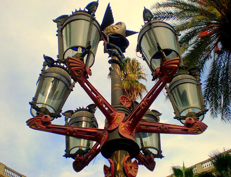 Farolas de la Plaça Reial