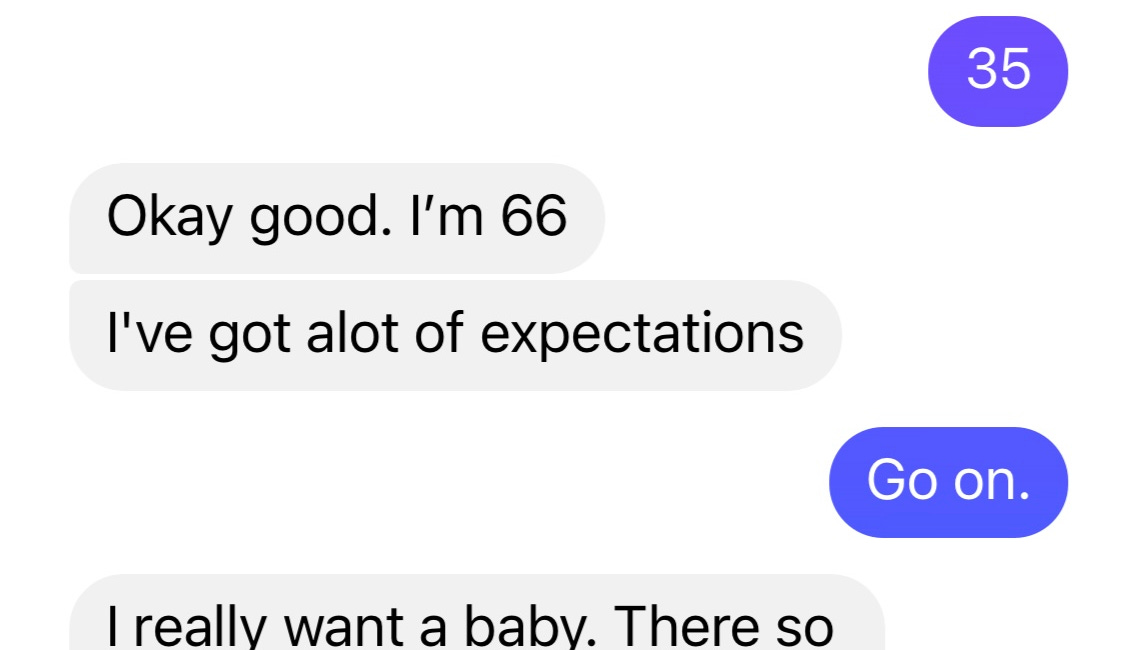 Hello woman. Have my baby.