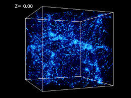 Universe in a box: formation of large-scale structure