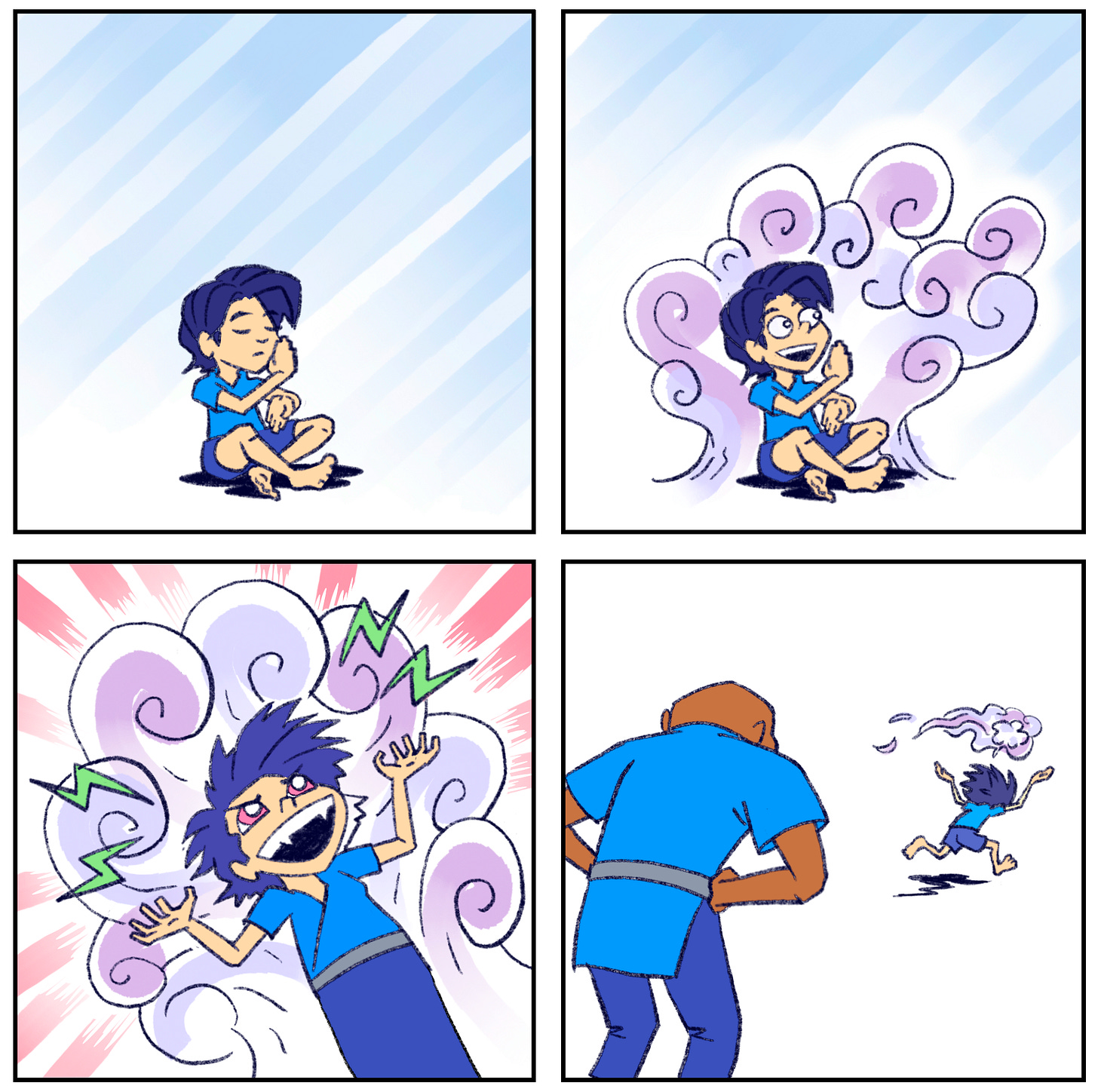 A 4-panel comic I made about Solaa.