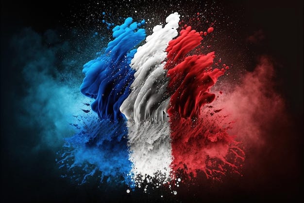 Premium Photo | A torn flag with the word france on it Premium Photo | A torn flag with the word france on it