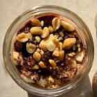 Nourishing Dark chocolate peanut butter overnight oats 