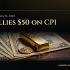 Gold Rallies $50 on CPI