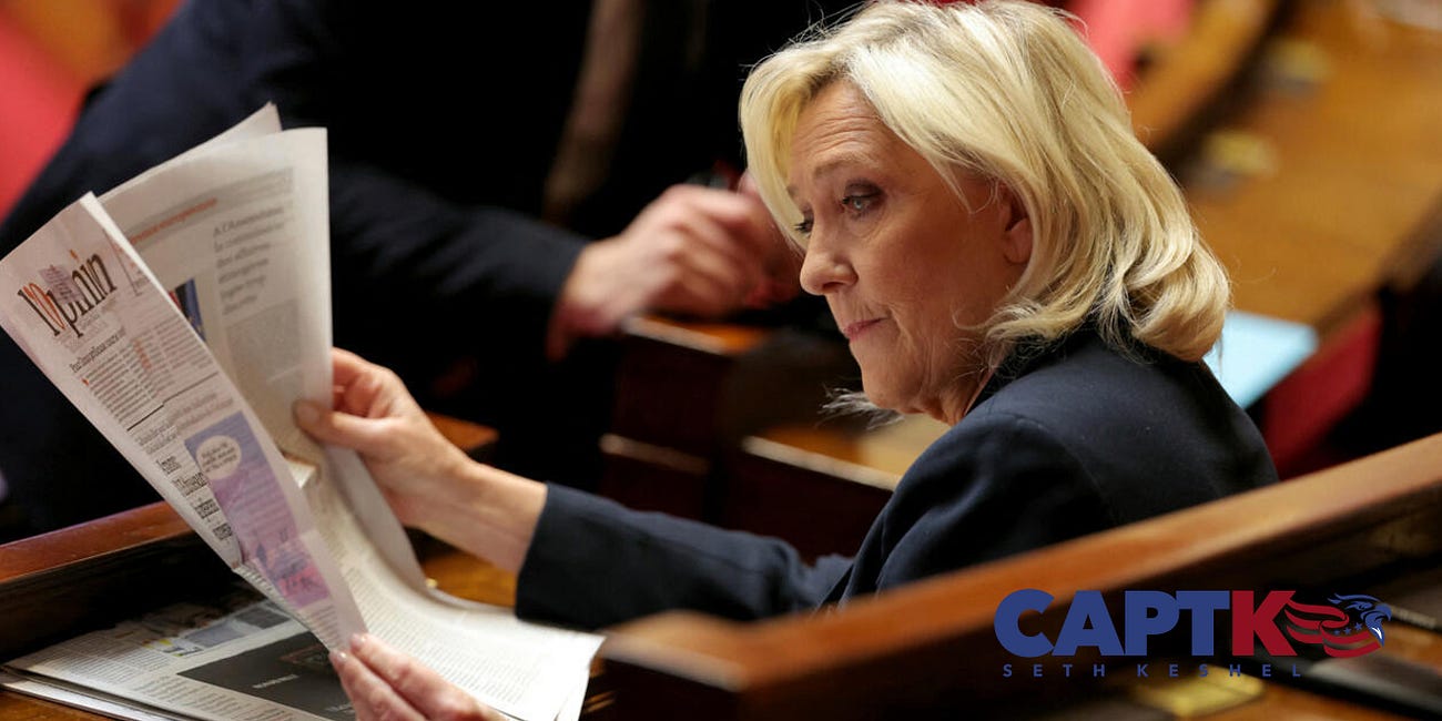 While You Slept: Le Pen Barred from Office, May be Jailed