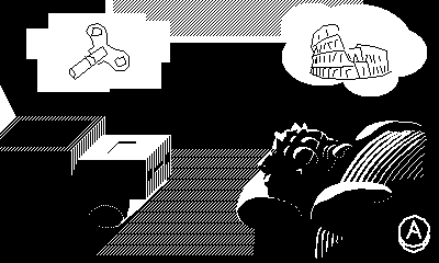 An alien and a robot lie on a bare apartment floor. The robot dreams of a crank, the alien of the Colosseum
