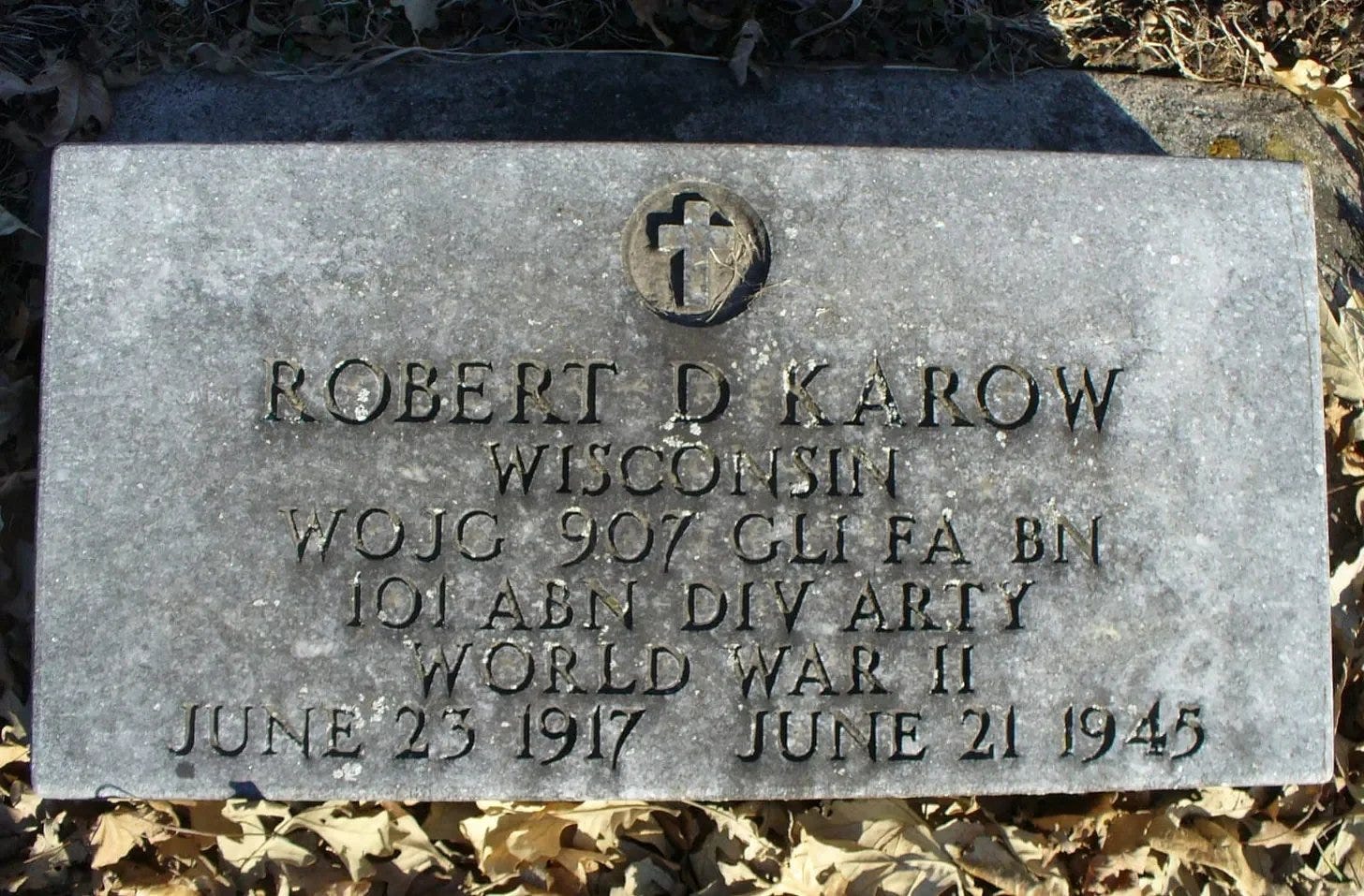 WOJG Robert D. Karow Memorial