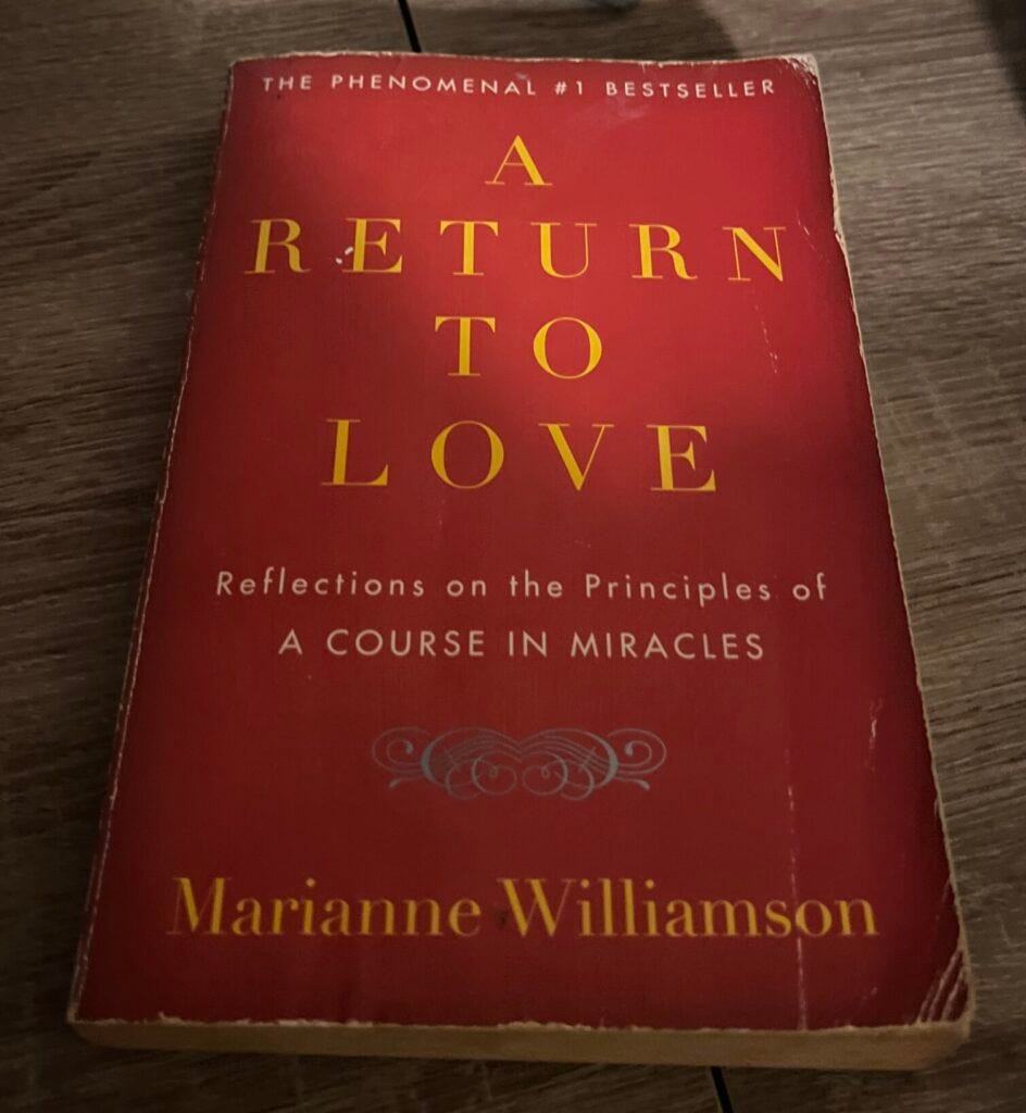 Marianne Williamson A Return to Love Book