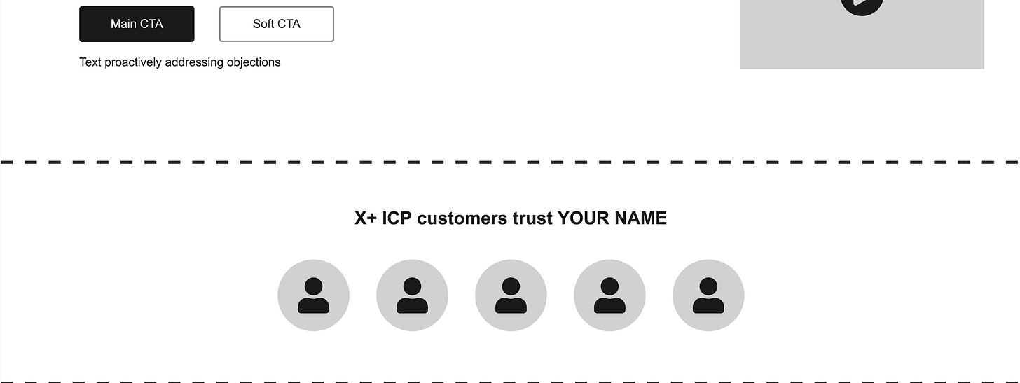 SaaS Homepage Social Proof Section