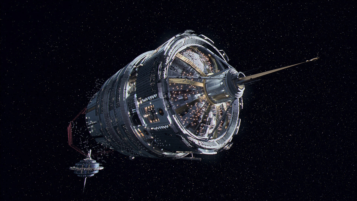 The Nauvoo colony ship from The Expanse, a massive cylinder commissioned by the Mormons to establish a new homeland across the stars