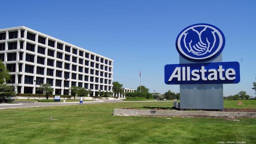 Allstate's 1967 grid-heavy headquarters in Northbrook, Illinois. Allstate's 1967 grid-heavy headquarters in Northbrook, Illinois.