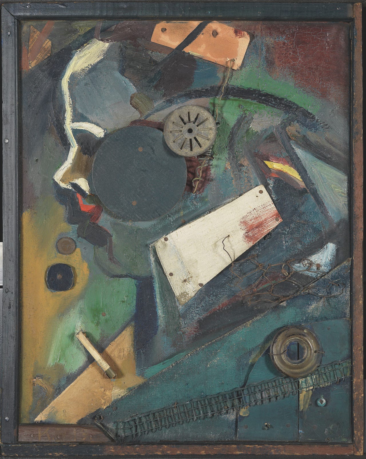 Kurt Schwitters, Merzbild 1A, The Psychiatrist, 1919, assemblage Kurt Schwitters, Merzbild 1A, The Psychiatrist, 1919, assemblage
