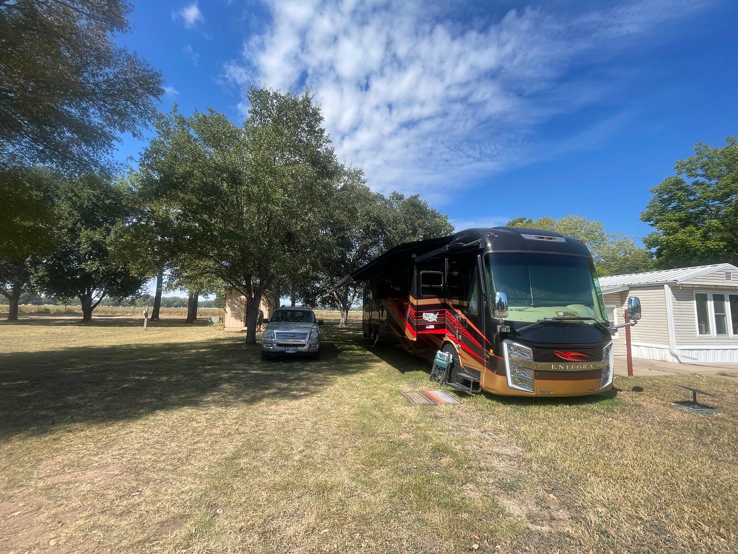 My photo of our wonderful site in the RVICS Village.