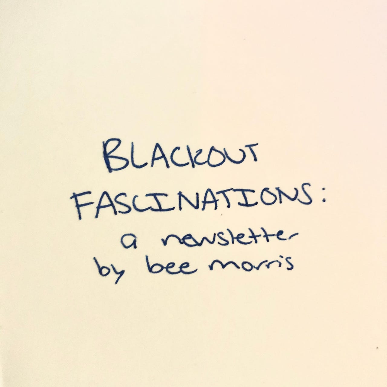 Substack profile picture for @blackout