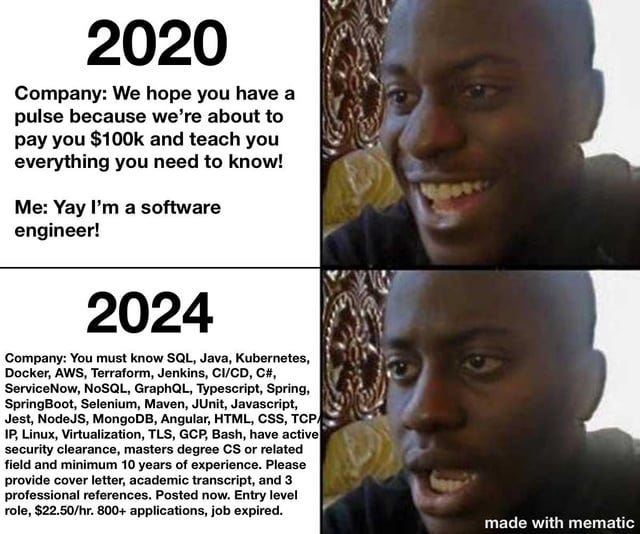 theCurrentJobMarket : r/ProgrammerHumor