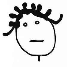 Rihannas instagram logo, a hand drawn face