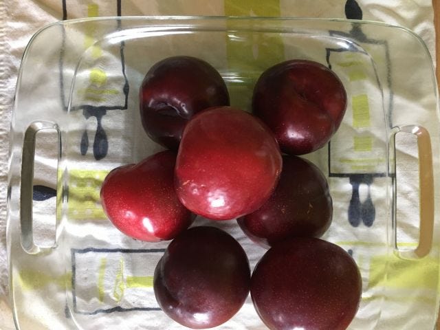 A bunch of plums A bunch of plums