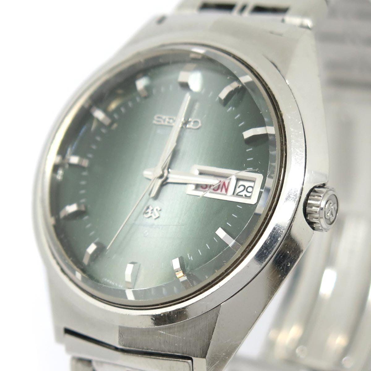 1円 ry SEIKO セイコー グランドセイコー ハイビート カットガラス メンズ AT オートマ 腕時計 6146-8050【時計】【中古】