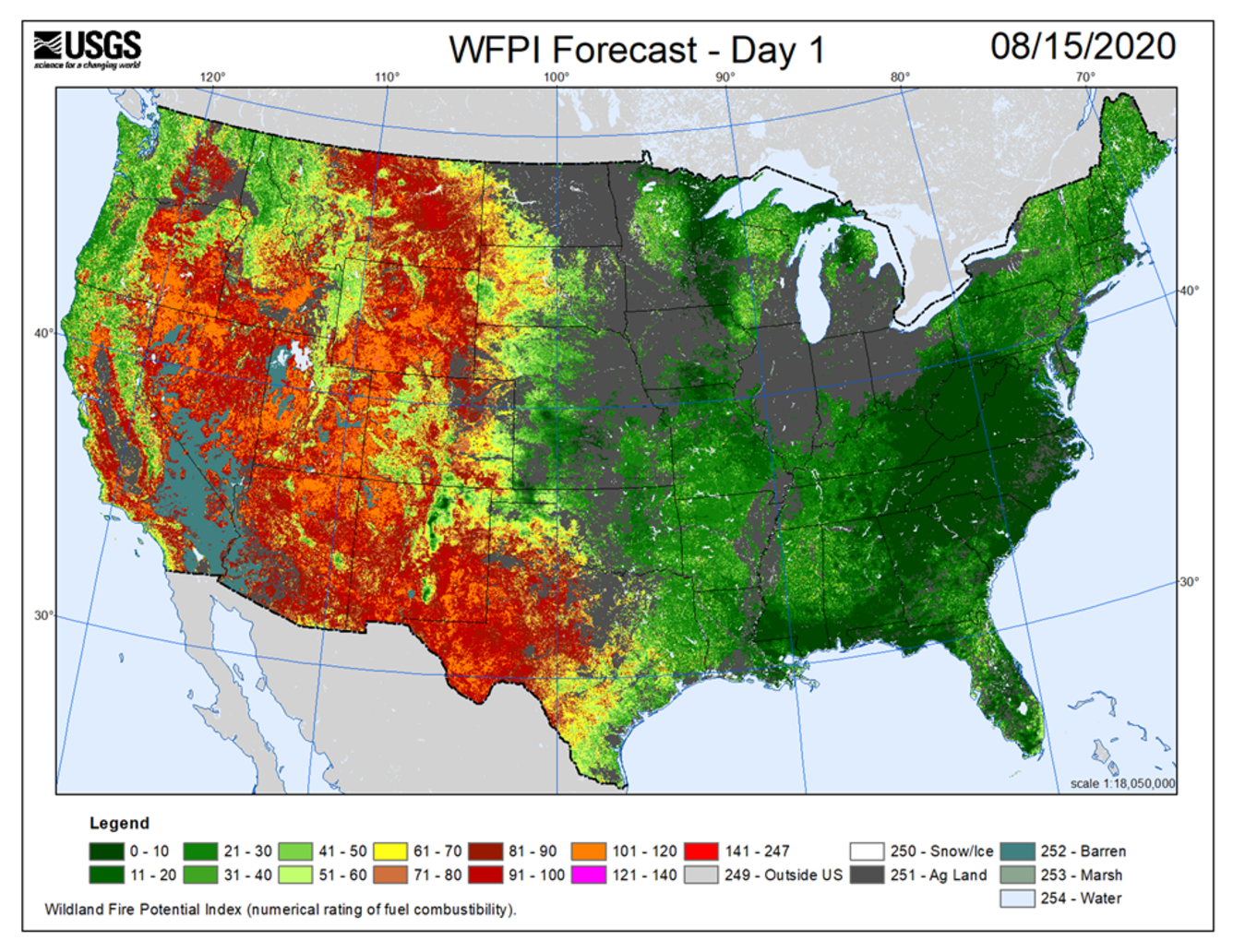 Wildland Fire Potential Index (WFPI) Wildland Fire Potential Index (WFPI)