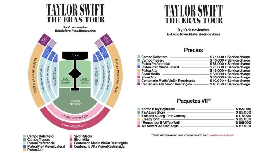 there's one location where you can't actually see the stage at all