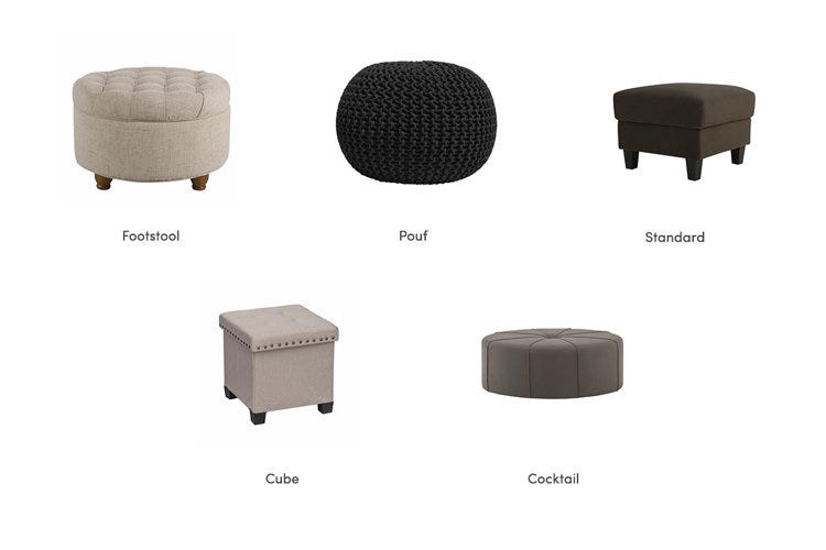 types of ottomans