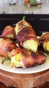 Bacon-Wrapped Yellow Peppers Chilli Chile Guero Poppers @danosseasoning#fyp  #parati #danospartner #danoseverything #recetasfaciles #easyrecipe #botana  #appetizer #chilesrellenos #snackidea
