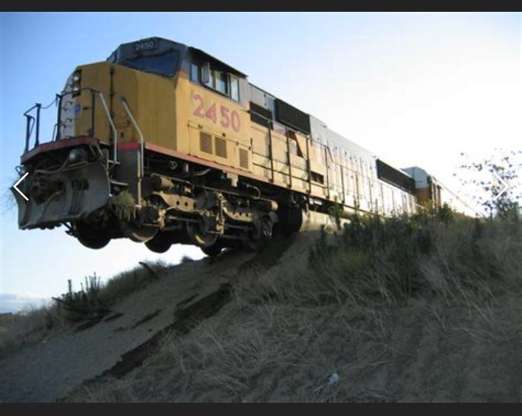 Train off tracks Blank Template - Imgflip