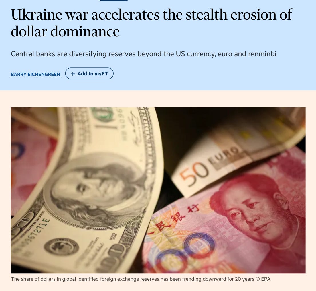 Chartbook #106: The new buttresses of the dollar system.