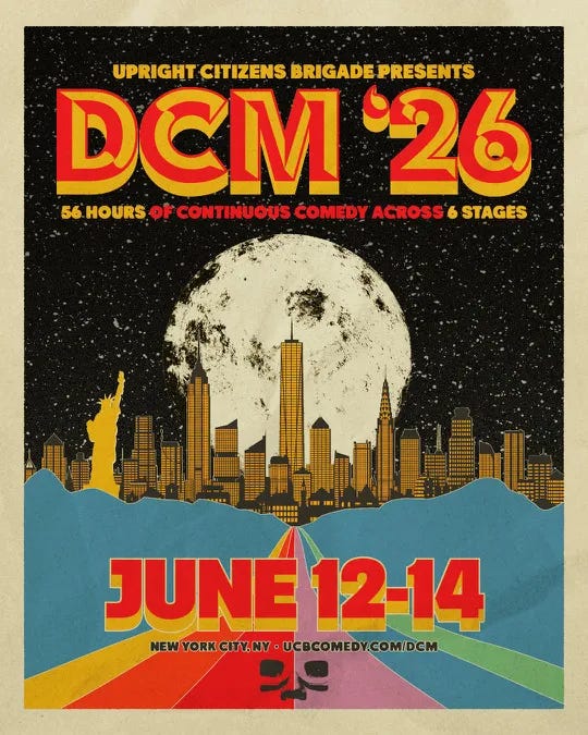 DCM '26, June 12–14 2026, New York City. Official festival poster.
