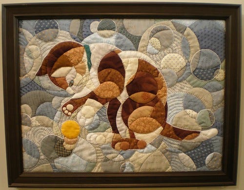 Miniture/Framed Cat Quilt Miniture/Framed Cat Quilt