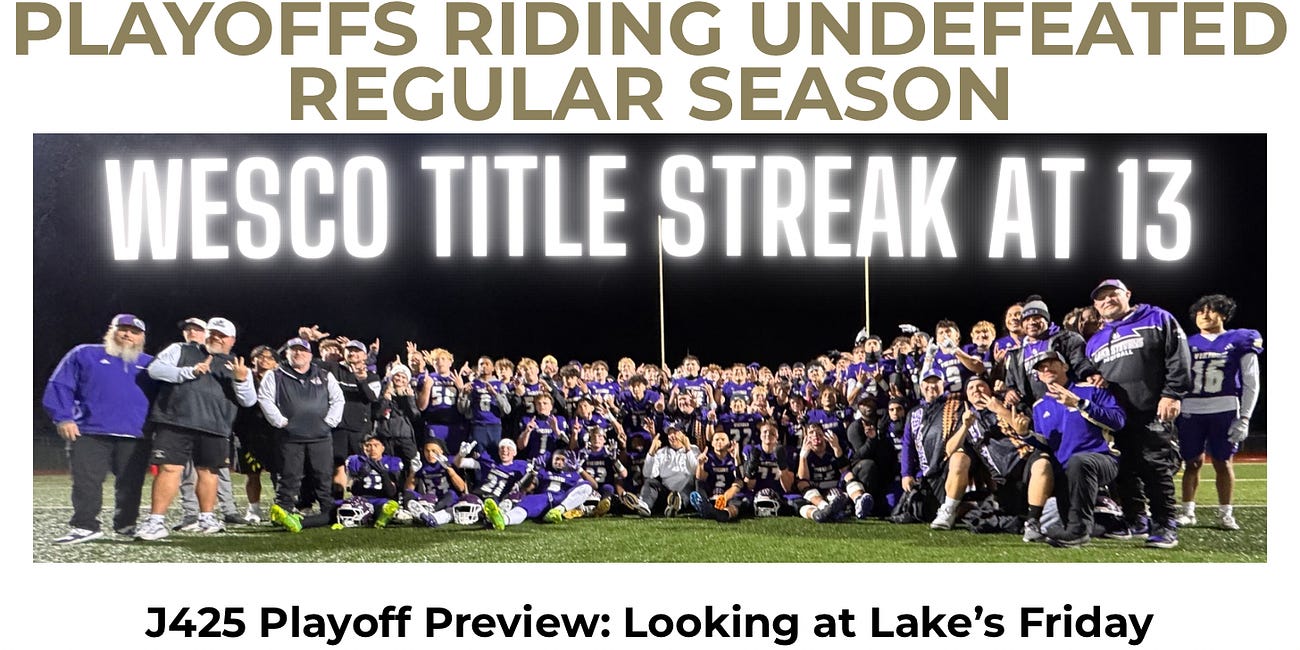 Lake Stevens (9-0) Crushes Arlington 55-7 to Claim 13th Straight Wesco Title; Second-seeded Viks Host Playoff Game Friday, 7 pm
