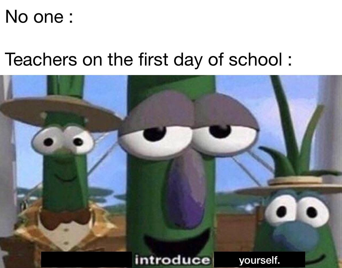 State your hobbies and a word to describe yourself." 