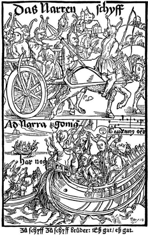 Dürer woodcut from Das Narrenschiff
