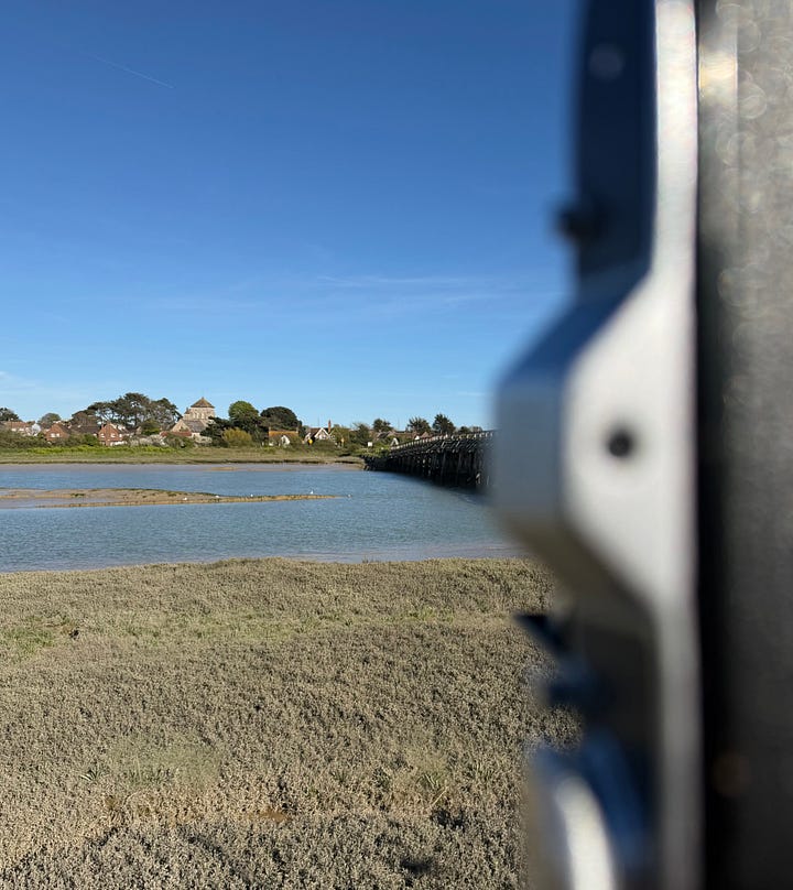 A view of the River Adur and the resulting image rendered on Harman Azure
