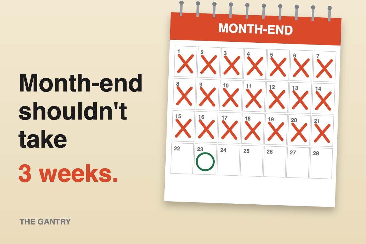 Infographic: Month-End Shouldn't Take Three Weeks Infographic: Month-End Shouldn't Take Three Weeks