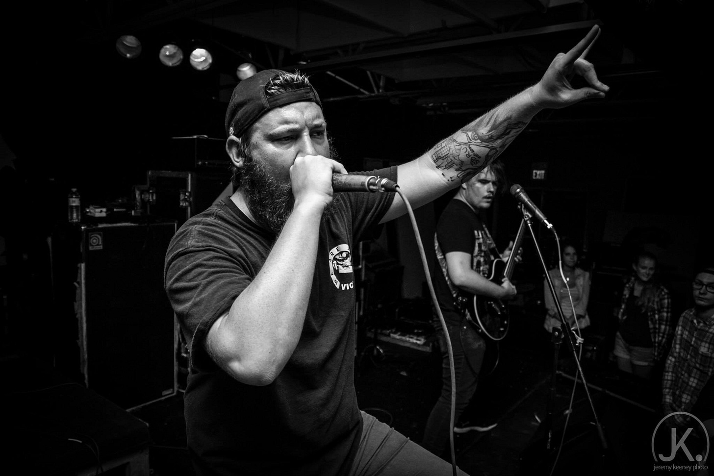 "For months, Tyler had been hanging out with us, talking to us, falling out of bands he was with. He mentioned to us that he wanted what we had because we weren’t going to stop. That’s when we started touring, because he started booking gigs. That’s why—when people ask us when our band began—we often tell them 2013." Aaron Hunter. Photo by Jeremy Keeney. "For months, Tyler had been hanging out with us, talking to us, falling out of bands he was with. He mentioned to us that he wanted what we had because we weren’t going to stop. That’s when we started touring, because he started booking gigs. That’s why—when people ask us when our band began—we often tell them 2013." Aaron Hunter. Photo by Jeremy Keeney.