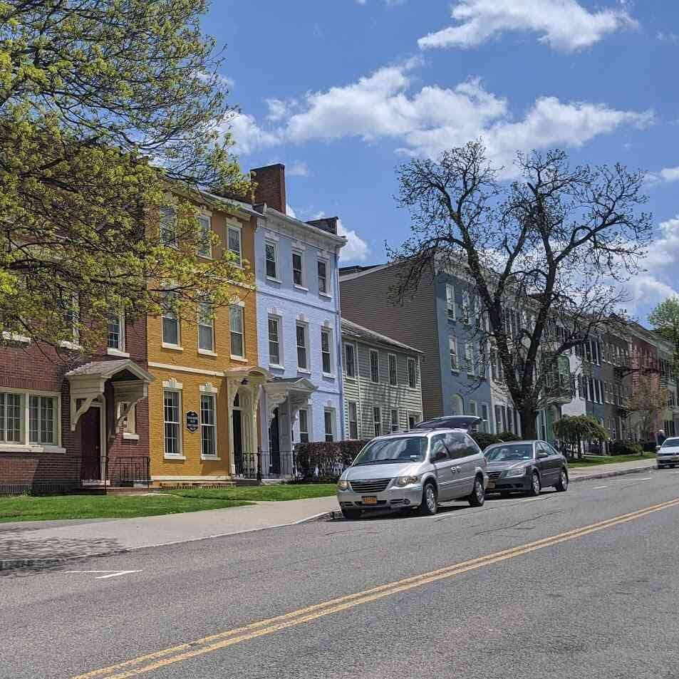 Geneva colorful row houses Geneva colorful row houses