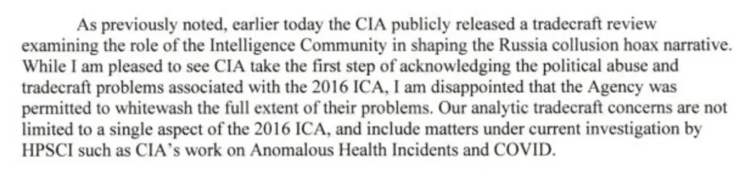 Obama’s Trump-Russia collusion report was corrupt from start: CIA review. But a lot is still being withheld and the coverup continues, including info on the CIA and COVID