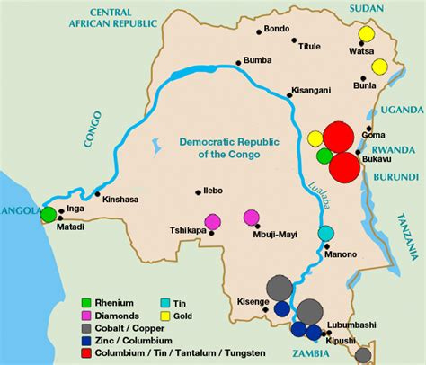 Congo Mineral Map