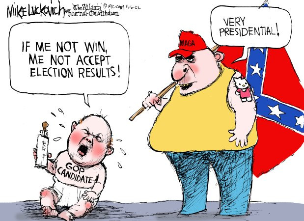 Political Cartoons: 2022 Election vote counting, insecurity, turnout