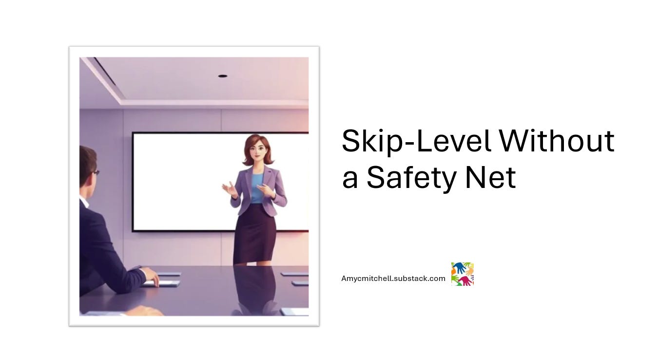 product manager doing a skip-level presentation